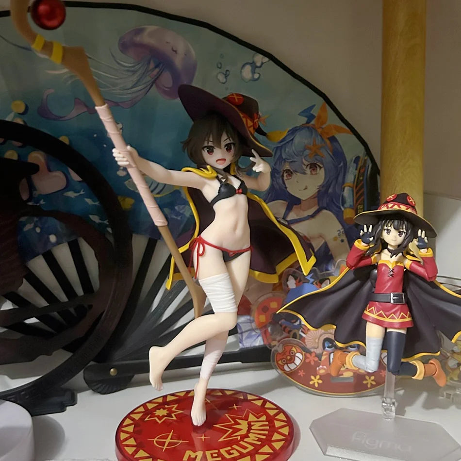 In Stock Anime God's Blessing on This Wonderful World 18cm Megumin Action Figure Cute Figurine For Girls Droppshiping
