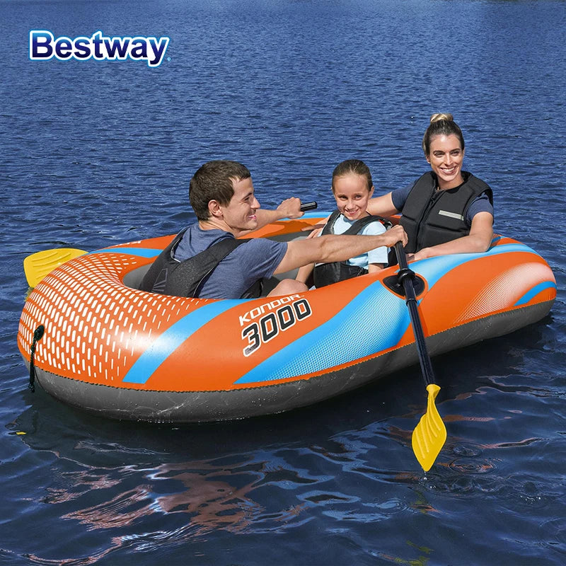 Bestway 61136/61140/61142/61146 Надуваем каяк за 1-3 души - Дълготрайно PVC рафтинг приключенско превозно средство за вълнуващи приключения