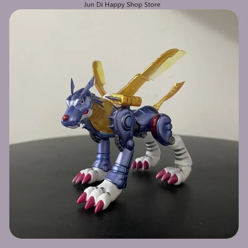 Digimon Metal Garurumon Anime-Figur Statue Schreibtisch-Auto-Innendekoration Geschenk-Sammlerstück