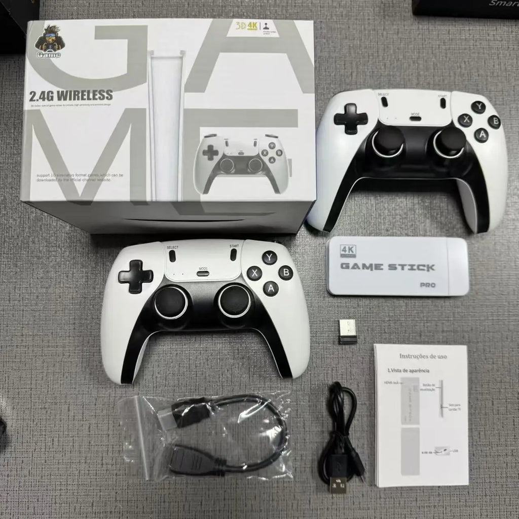 4K TV Game Stick M15 Videospielkonsole Eingebaute 40000+/50000 Spiele 128G Handheld-Spiel-Player Wireless Controller Retro Gamepad