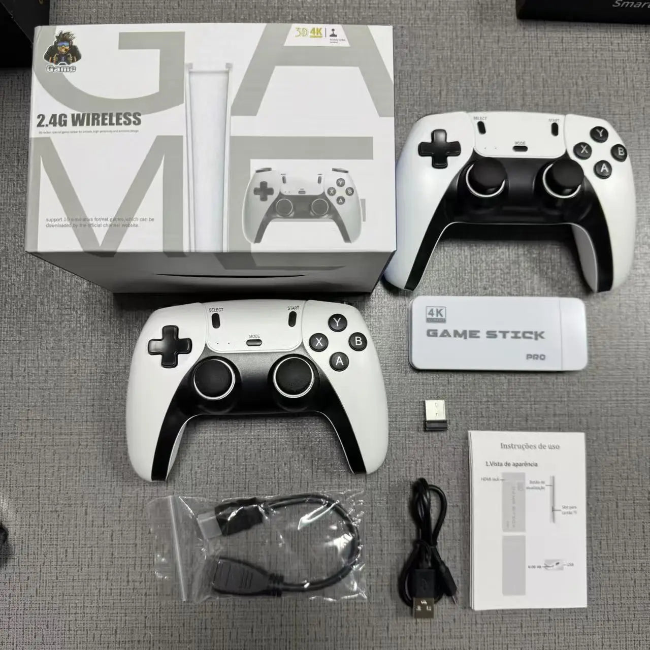 4K TV Game Stick M15 Videospielkonsole Eingebaute 40000+/50000 Spiele 128G Handheld-Spiel-Player Wireless Controller Retro Gamepad