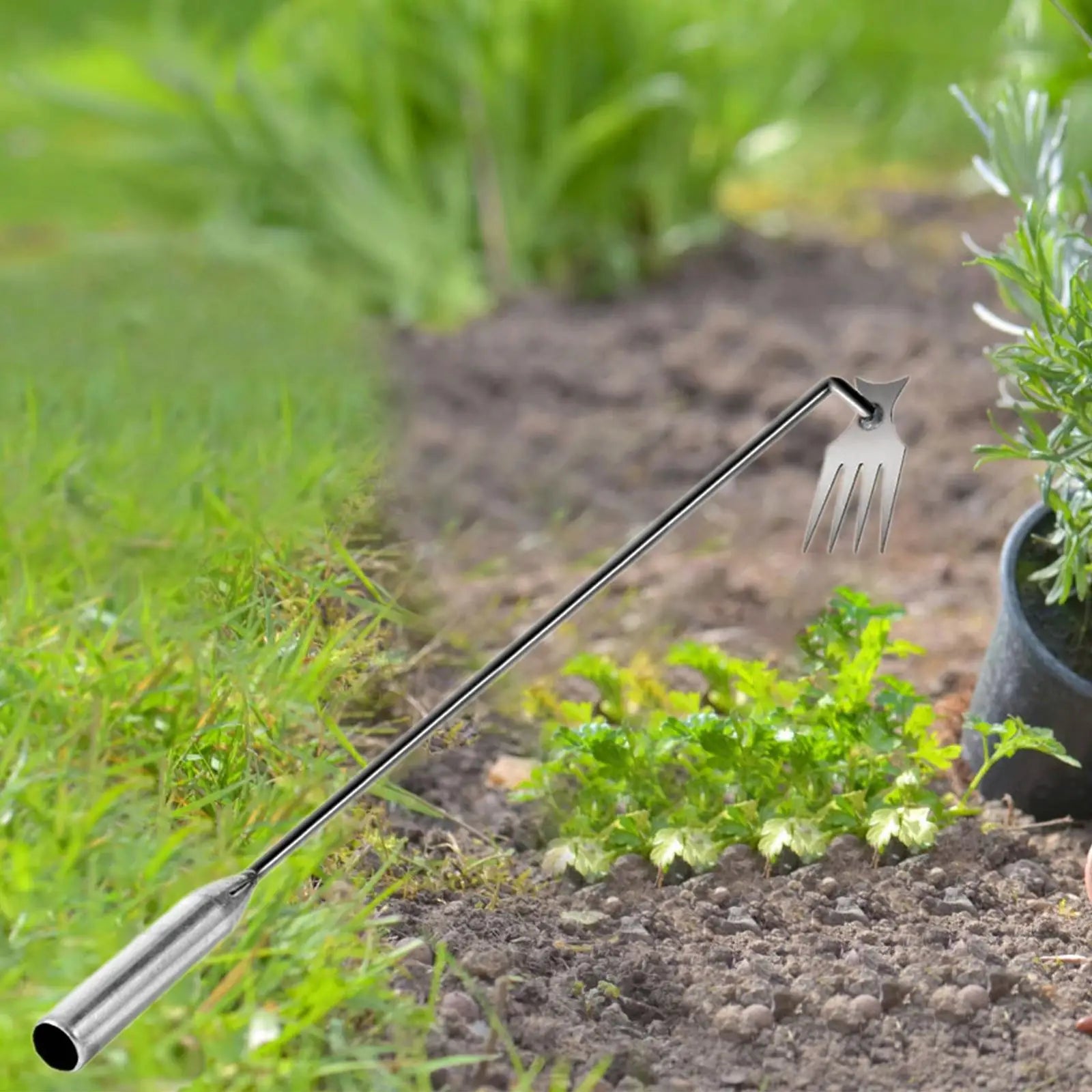 Unkrautzieher, Stand-Up-Unkrautstecher, multifunktionales Unkraut- und Wurzelziehwerkzeug, Gartenhandwerkzeug für Gemüse im Hinterhof 