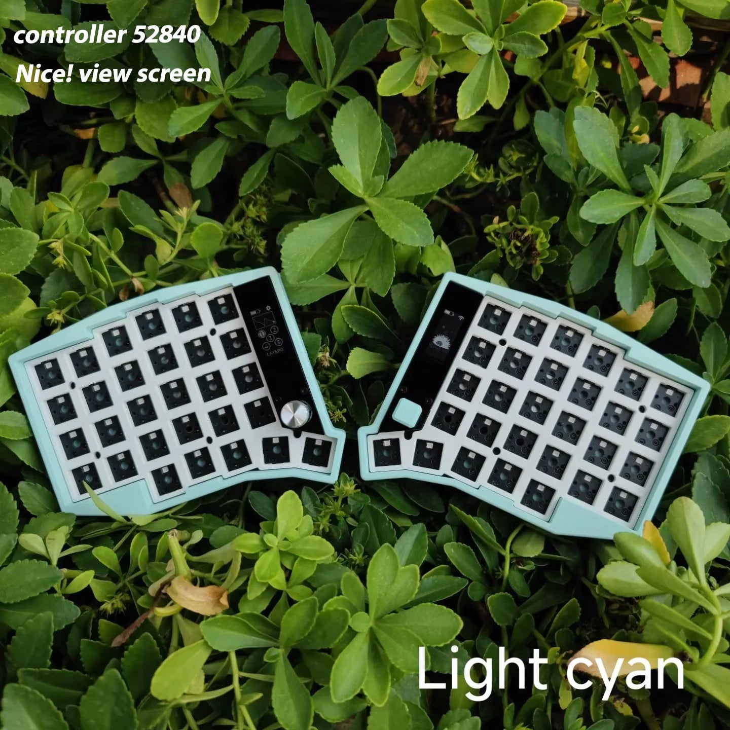 Sofle Split Keyboard Kit Dual Mode Wired Bluetooth Wireless Split Keyboard Kit Customized 58 Keys Hot Swap with Screen Knobs ZMK