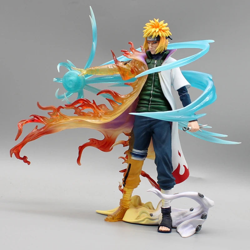 Naruto Anime Figure 26cm Namikaze Minato Gk Pvc Statue Action Figurine Rasengan Desk Decoration Collectible Model Kids Toys Gift