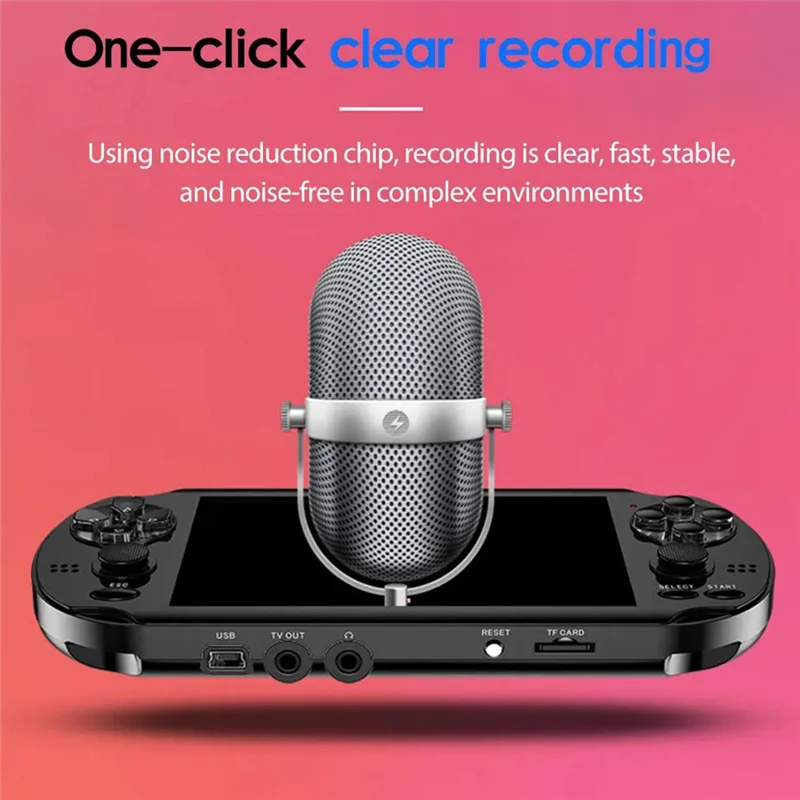 4.3 Inch Video Game Console 8G 10,000 Games 128 Bit For PSP Game Console For GBA GBC PS1 10 Simulator Game Controller-N35R