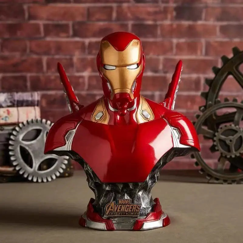 1/4 The Avengers Figure  Iron Man Can Glow GK Anime Collection Model Desktop Ornament Decorations Holiday Gifts Children Toys