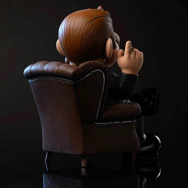 Anime Mario Spielfiguren GK Godfather Mario Maurer Actionfiguren Klempner Figur PVC Sammlung Modell Spielzeug Geburtstagspuppe Geschenk