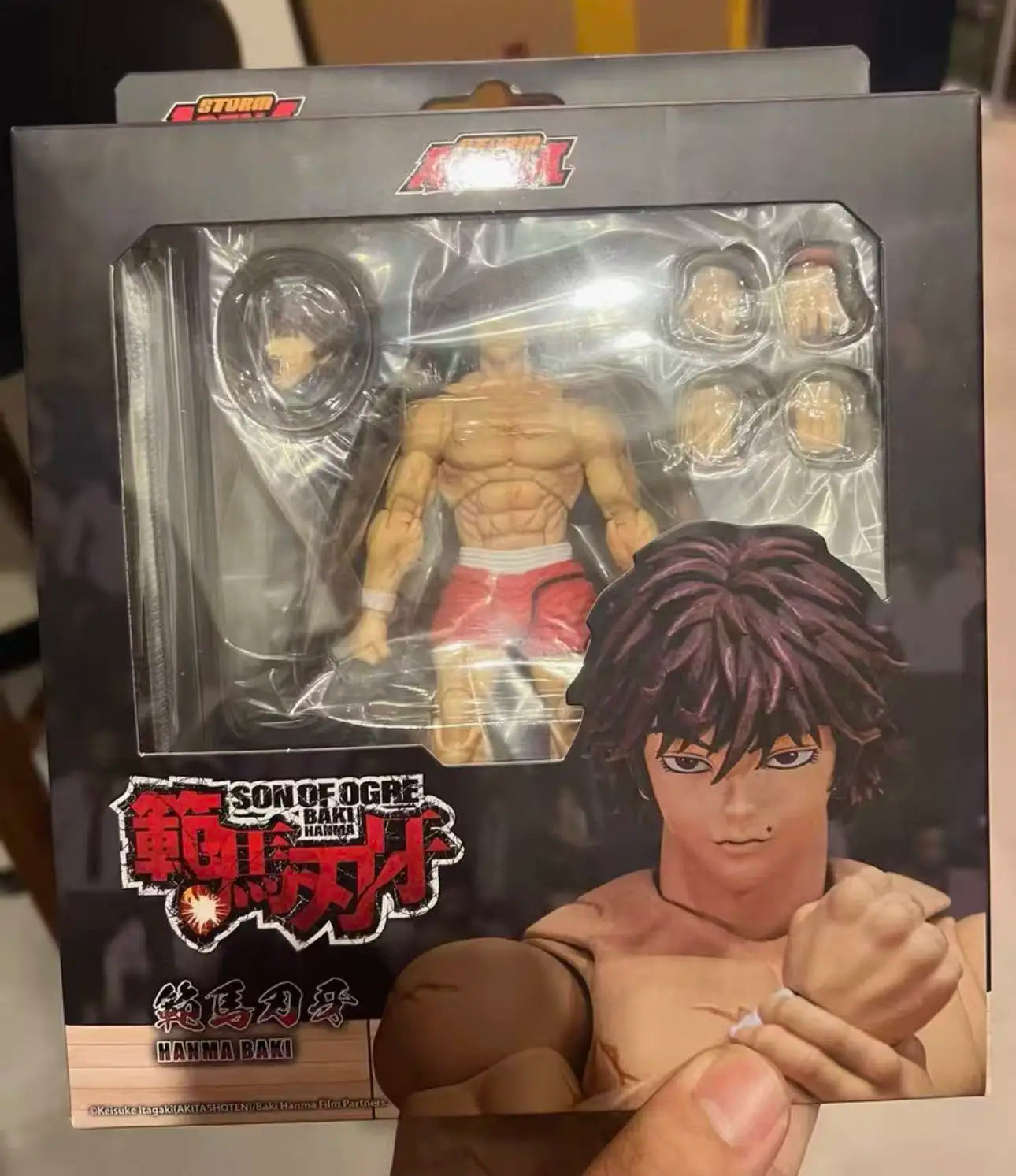 100% Original Storm Toys ARENA 1/12 BHSA01 Hanma Baki Double Head Mini Soldier Figurine In Stock Anime Collection Figures Toys
