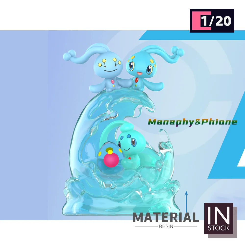 [IN STOCK]1/20 Scale World Figure [Lucky Wings Studio] - Shiny Staryu & Starmie & Corsola & Luvd & Misty & Manaphy & Bulbasaur