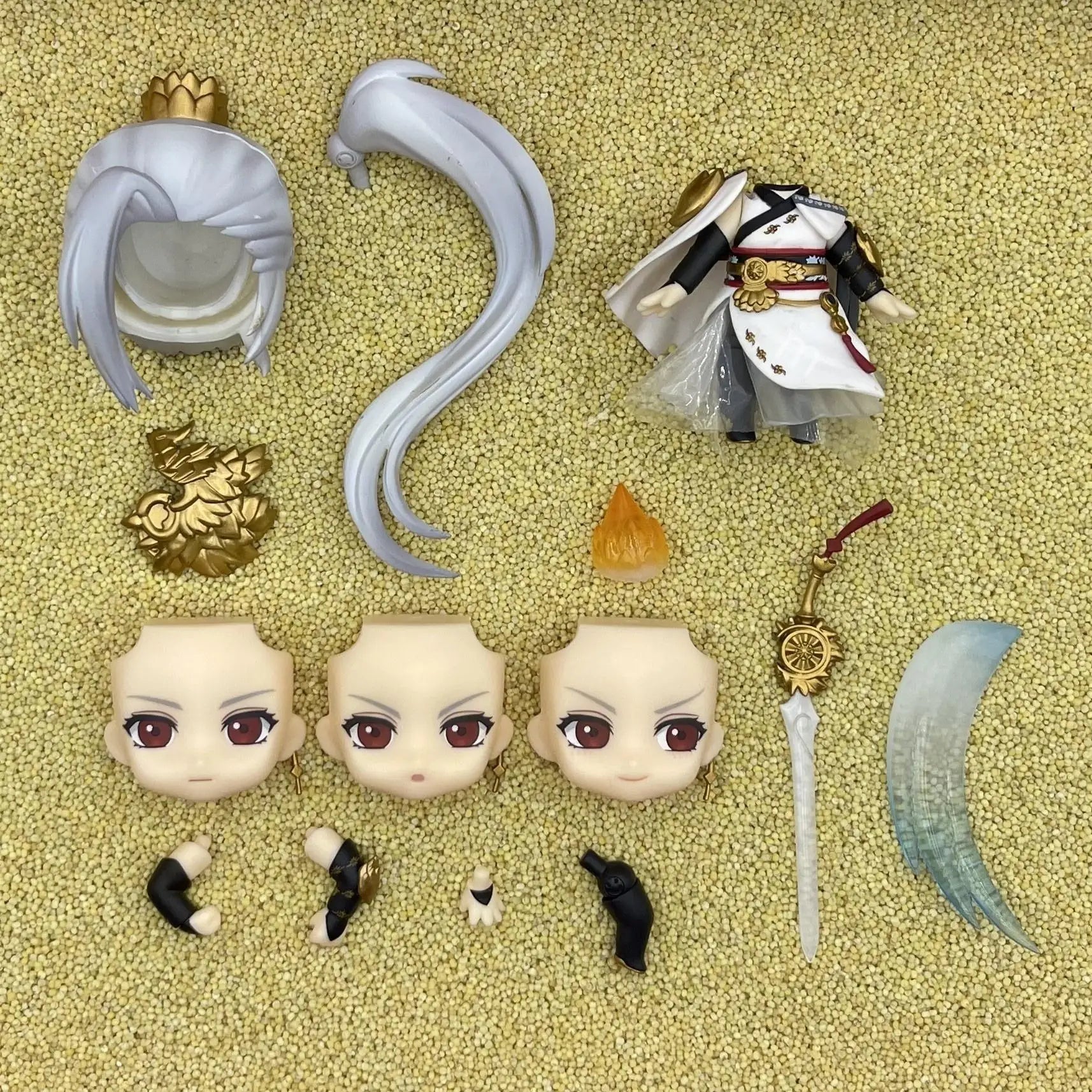 liulangwushi GSC Clay Man Face doll face hair doll accessories