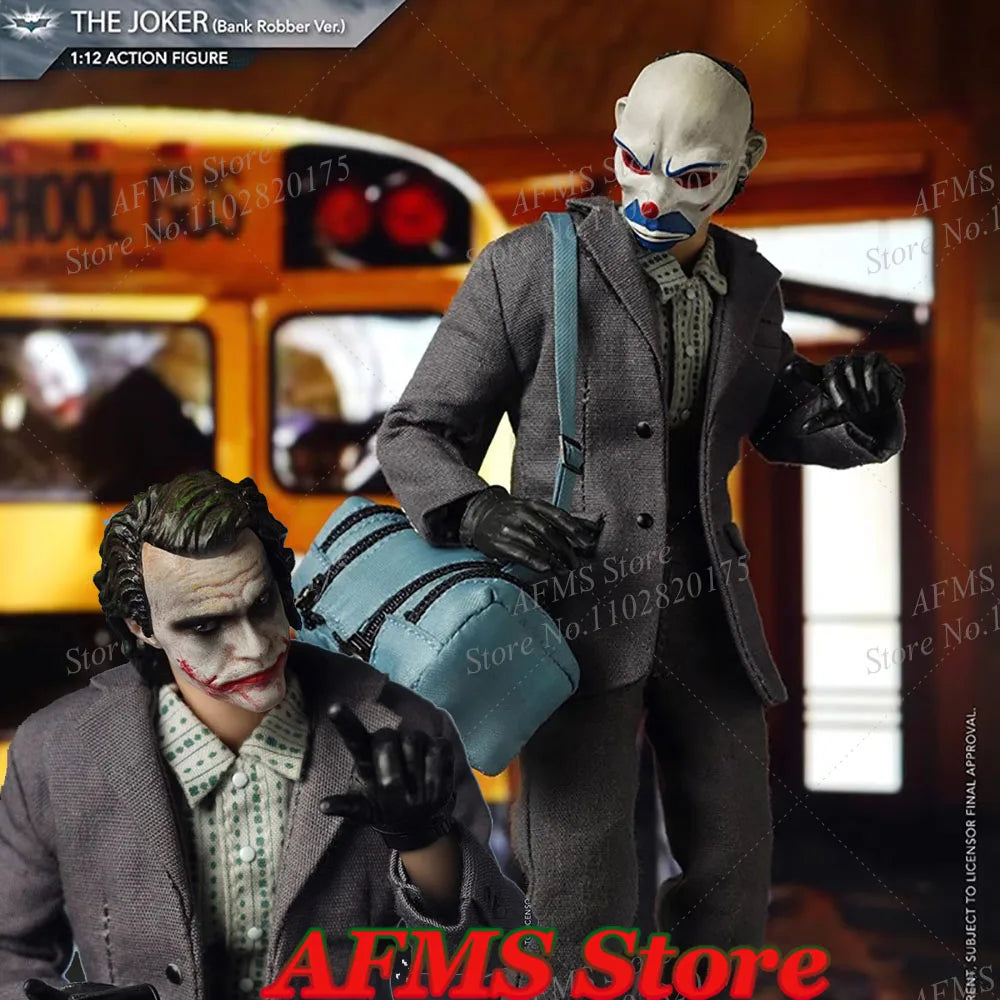 OAPSTUDIO 1/12 Scale Collectibles Figure Robber Batman The Villainous Crazy Clown 6inch Action Figure Model Toys