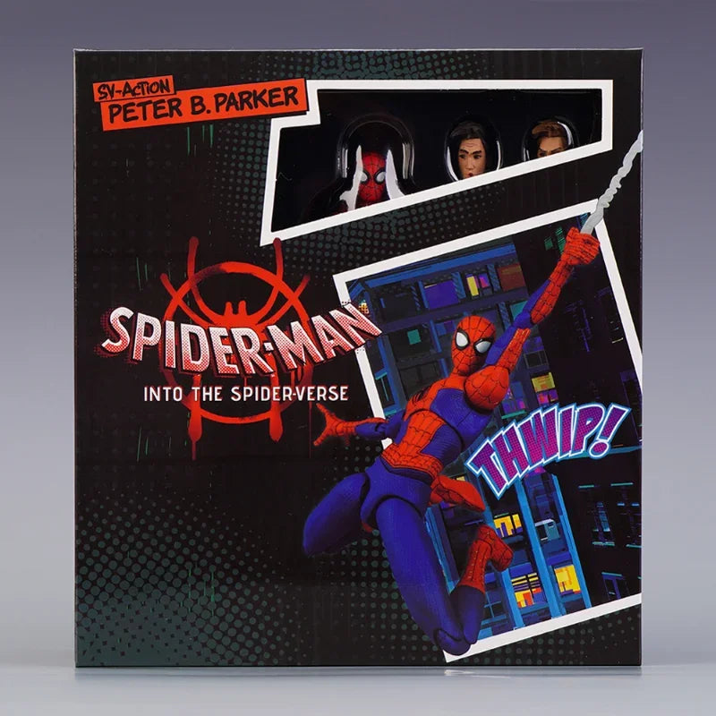 Marvel Spiderman Figure Spider-Man Into The Spider-Verse Sv Peter B. Parker Sentinel Miles Action Figures Model Toys Gift