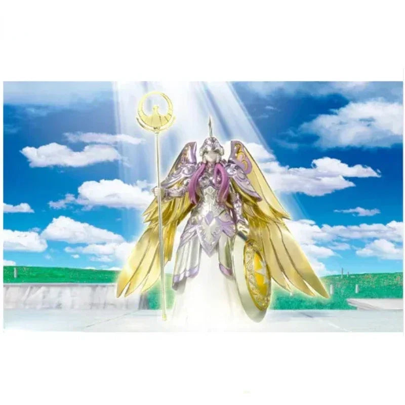 Original Bandai Edition Saint Cloth Goddess Athena Form Saint Seiya Metal Armor Action Figure High Quality in Stock