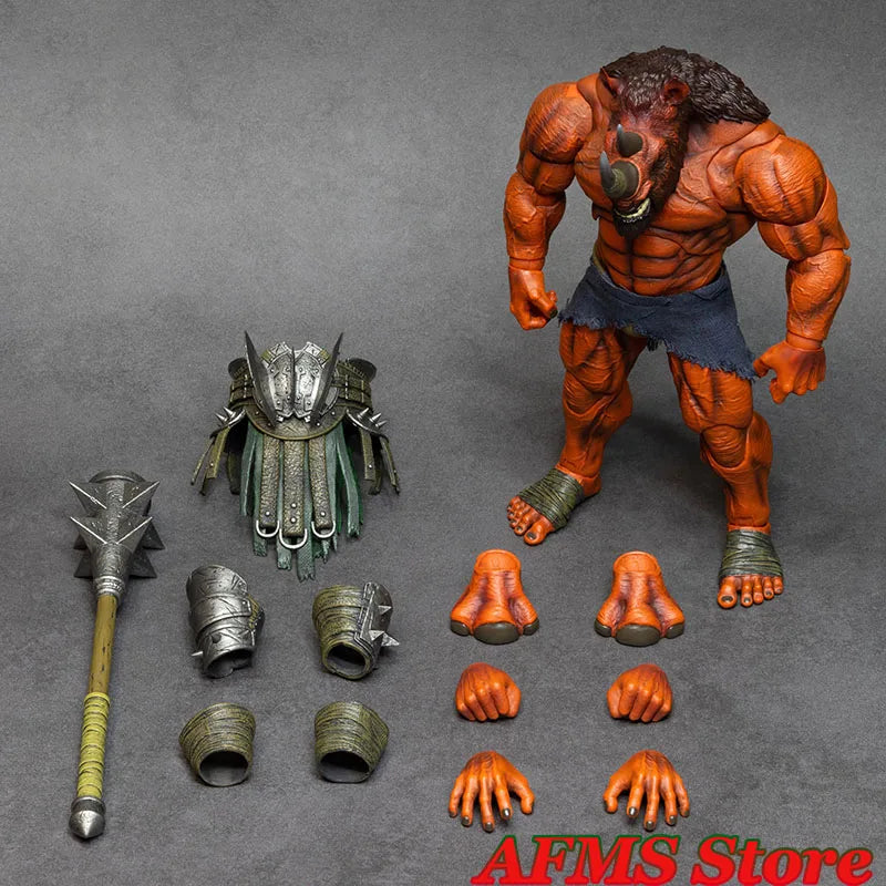 Xesray Studio Limited Edition 1/12 Scale Collectible Figure Red Rhinoceros Greek Gladiator Glory Battle Doll 9inch Action Figure