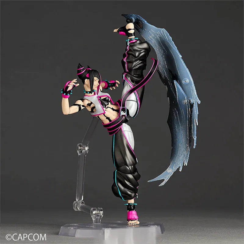 TYCTOYS Originate Kaiyodo Han Juri Movability Model Toys Revoltech AMAZING YAMAGUCHI SF6 Model Action Figure Toys