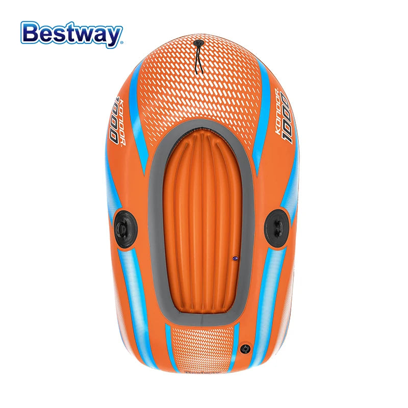 Bestway 61136/61140/61142/61146 1-3 Person Heavy Duty Inflatable Kayak - Long Lasting PVC Rafting Adventure Boat for Thrilling
