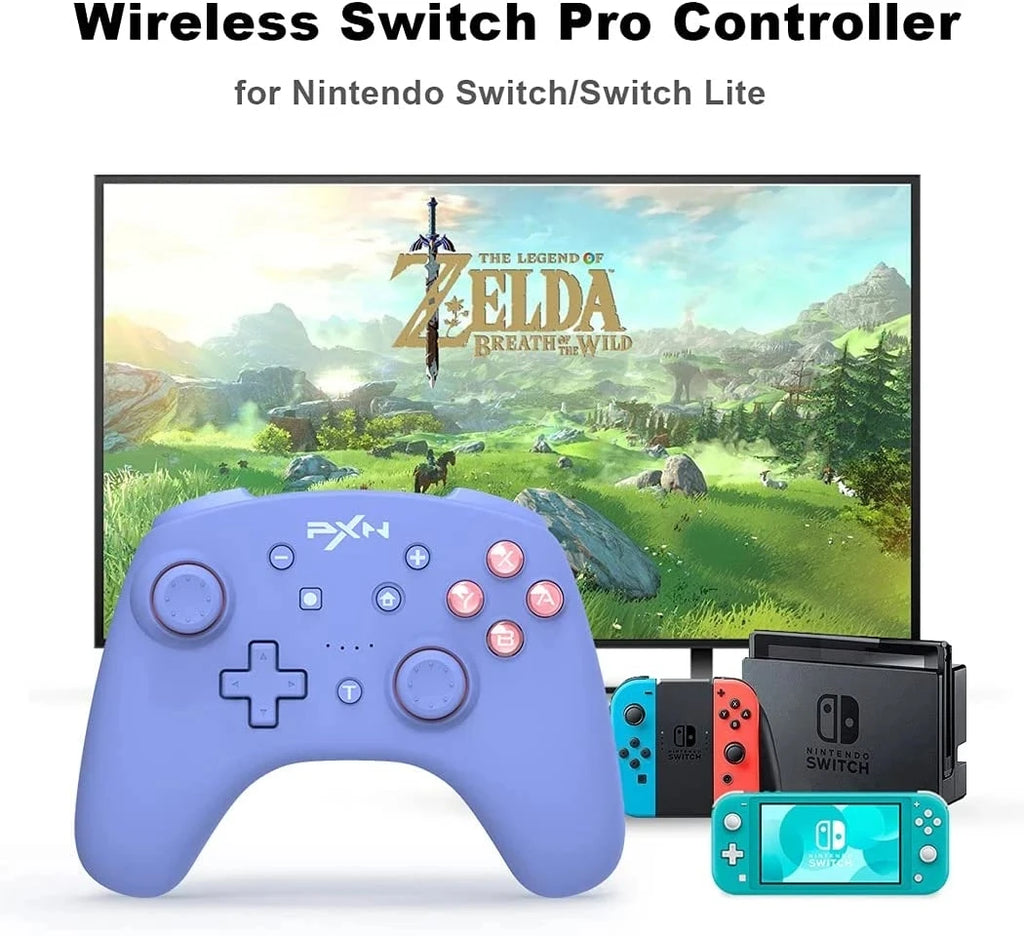 PXN 9607 Wireless Switch Controller Joystick Gamepad For PC Steam Game Switch With NFC Vibration Wake Up TURBO Function