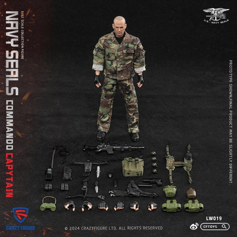 New In Stock CFTOYS 1/12 Seal Special Forces Assault Team LW019/LW020 6inch Full Set Action Figure Model Toys Collection Gifts