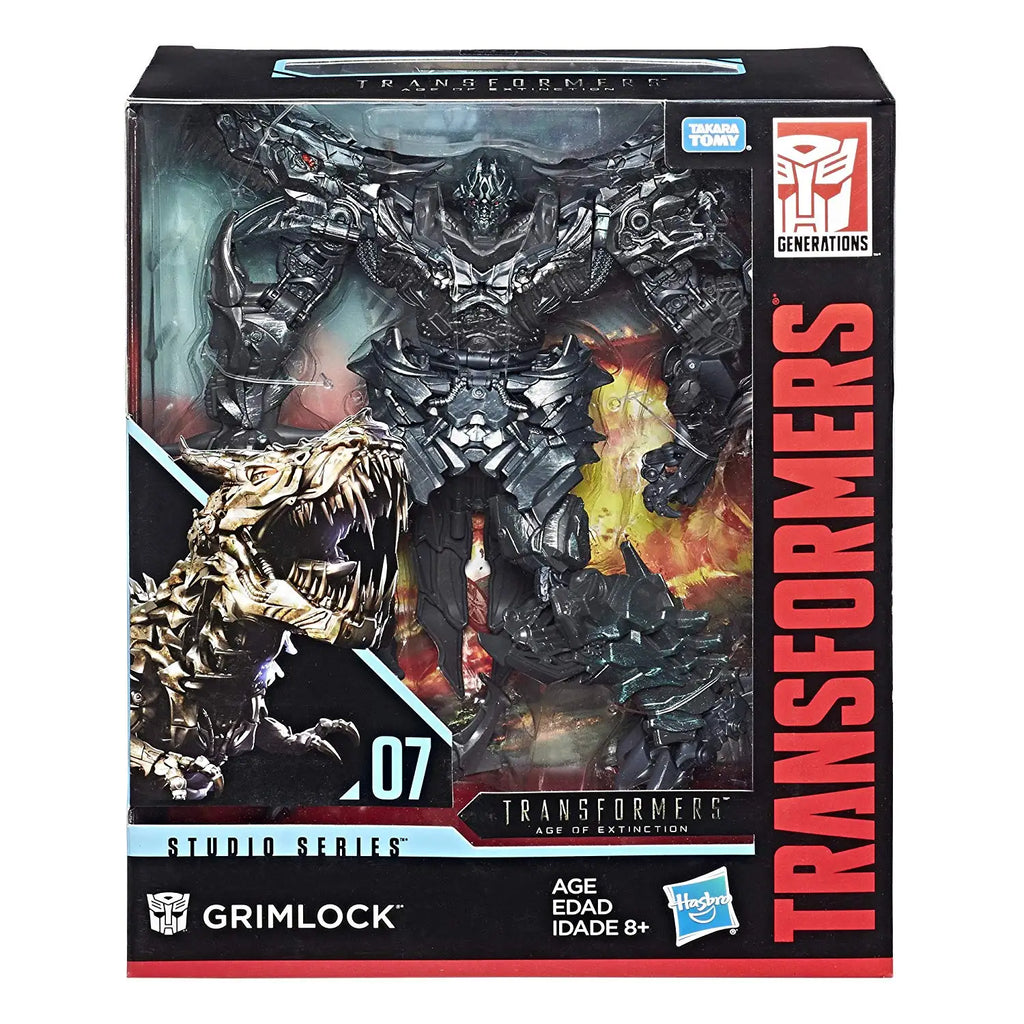 In Stock Hasbro Transformed Toys SS07 Grimlock Studio Series Movie 4 Leader Level L Robotic Dinosaur Robot Model Action Figures