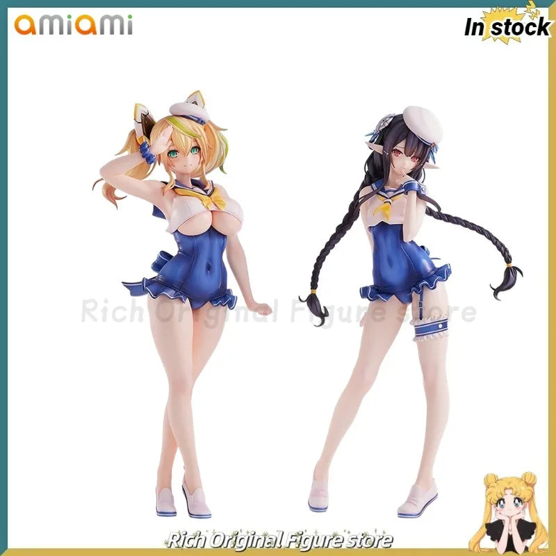 In Stock Original AmiAmi Phantasy Star Online 2 Es Jenny/Annette 2PCS Anime Collection Figures Toys Model Ornaments