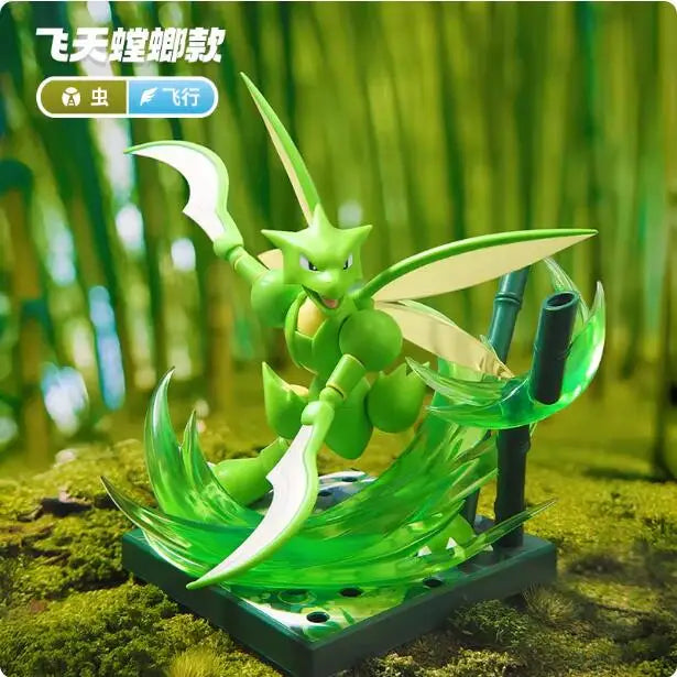New Blokees Blockman Pokemon Genuine Toys Charizard Ceruledge Assemble Figure Model Decor Anime Figurine Collect Toys Gifts
