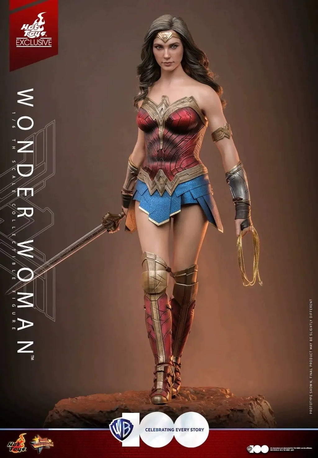 Stock HOTTOYS HT MMS698 Wonder Woman 7.0 1/6 Articulated Action Figure Model 100th Anniversary Limited Edition Collectible Gift