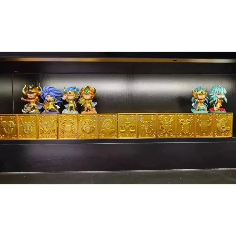 FOC GK Mini Saint Seiya Myth Cloth BOX Knights of The Zodiac 12 Constellation Box Gift Action Figure Model Toy Resin Q Statue