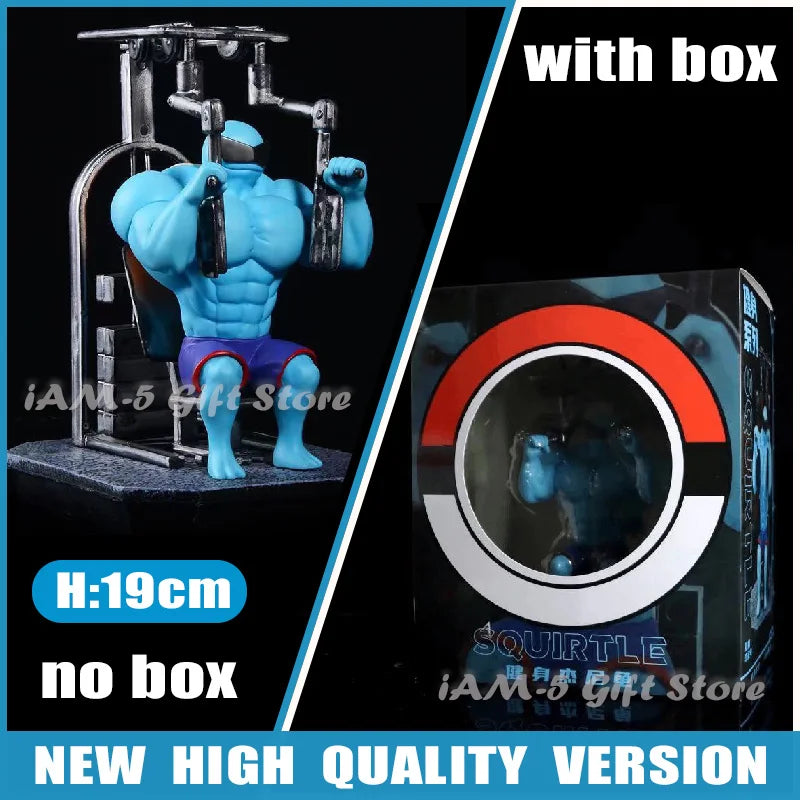 Pokemon Spielzeug GYM Figuren Cartoon Fitness Muskelmann Actionfigur Charmander Bulbasuar Squirtle Gengar Fit Modell Anime Spielzeug