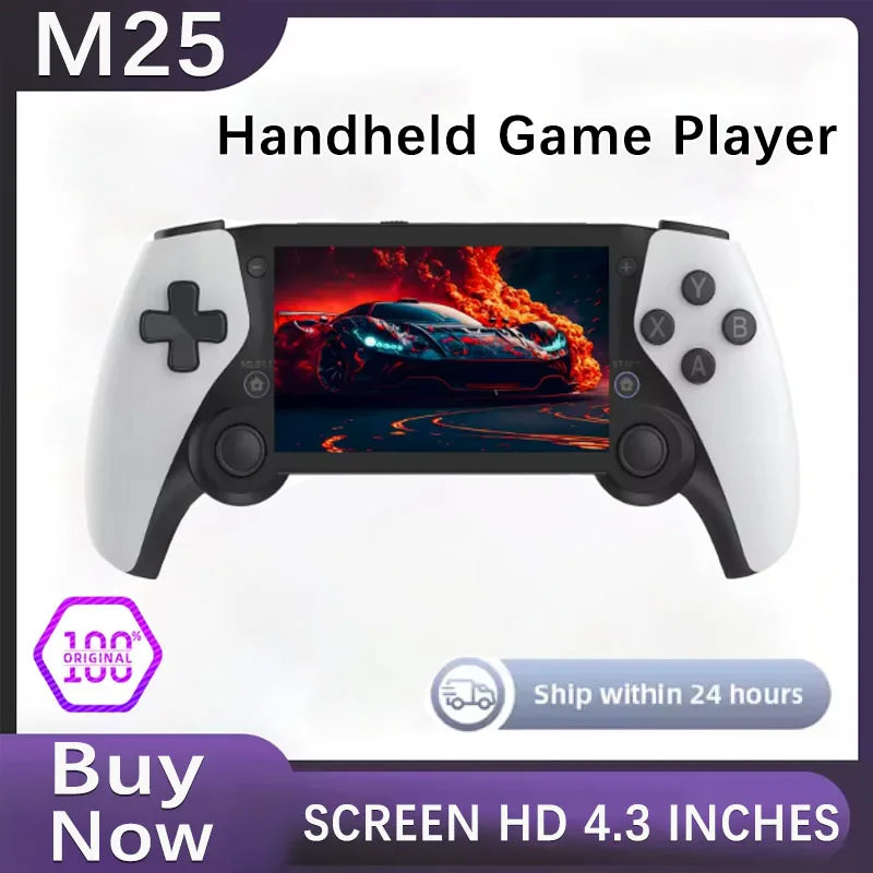 2025 New Hot Sell M25 Handheld 3d Joystick Game Console Tv Hdmi Wireless Controller Ps1 Arcade Game Console Holiday Gift