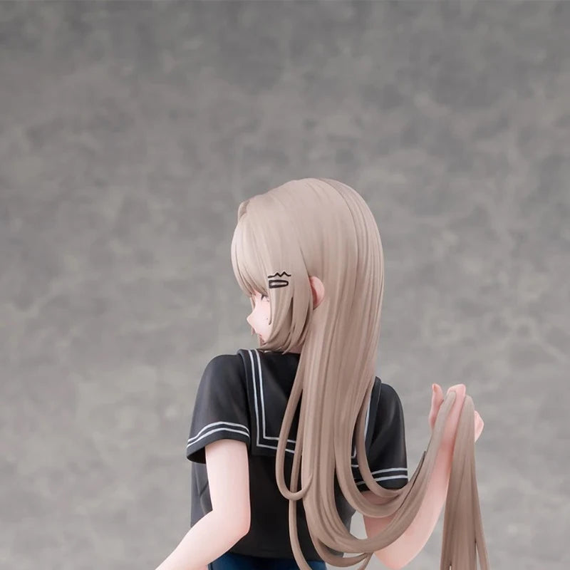In Stock 28cm Tsugi No Jugyou Wa Suiei Yuzu Anime Figure Before The Swim Getting Ready To Change PVC Statue Collection Model Toy