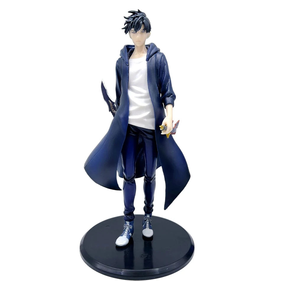 2026 New Year Gift Leveling Sung Jinwoo Hunter Form Standing Pose Collectible Figure Holiday Gift Model Toy