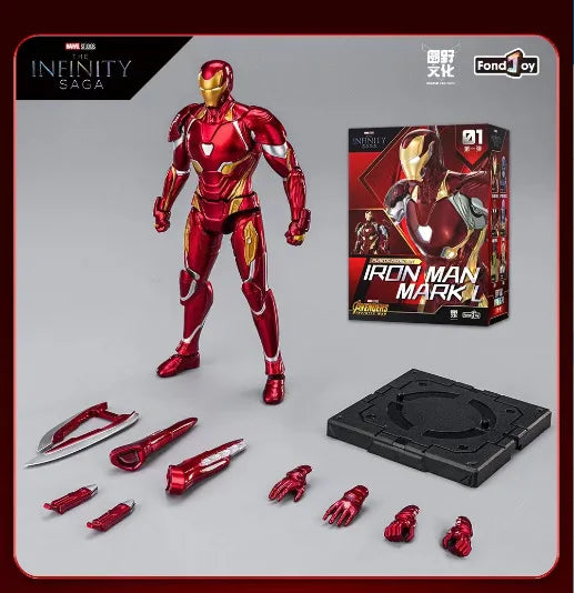 Оригиналната фигурка на Отмъстителите Fondjoy Iron Man MK50 Iron Spider Thor Thanos Hulk, модел, подвижна фигурка, колекция, детска играчка