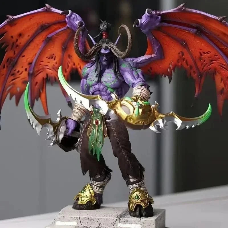 In Stock 25cm World of Warcraft 2nd Generation Demon Hunter Illidan Anime Action Figure Figure Model Collection Toy Gift