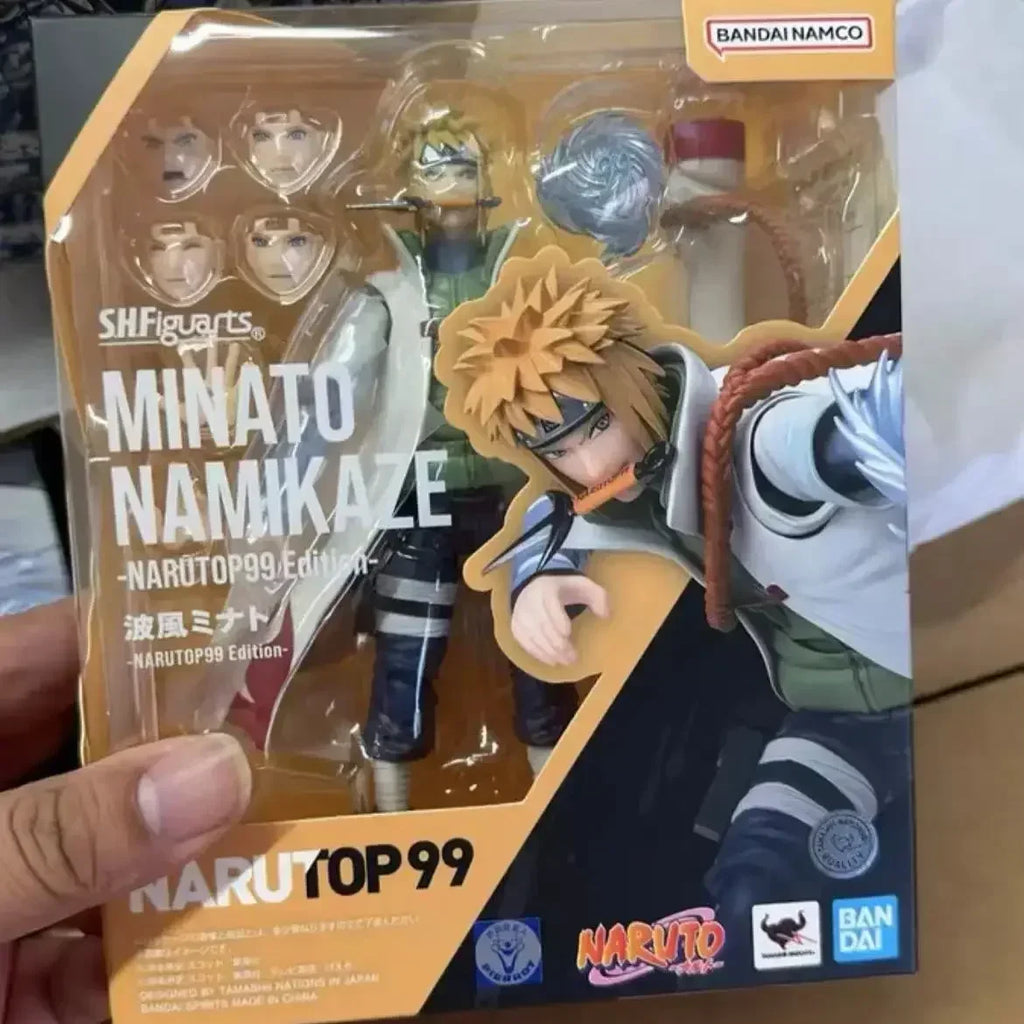Bandai SH Figuarts Shf Naruto Shippuden Minato Namikaze Narutop99 Edition Anime Action Figures Toys Models Figure Collector