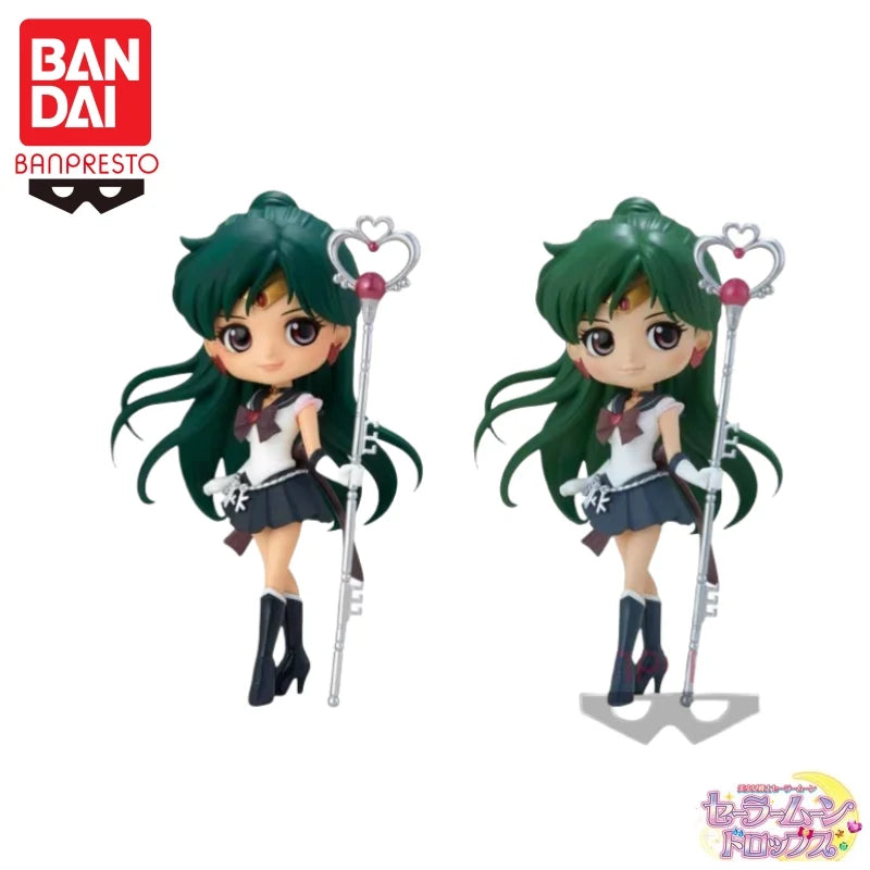 Auf Lager Bandai Banpresto Original Sailor Moon Meiou Setsuna Qposket Actionfigur Modellpuppe Brandneue verpackte Anime-Charaktere