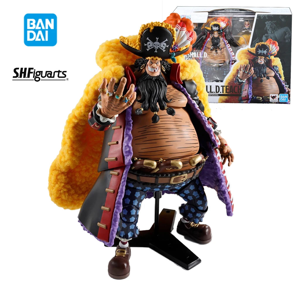 Bandai S.H.Figuarts Marshall D. Teach - The Four Emperors Blackbeard 24CM PVC Figure Highly Detailed Collectible Model Toy Gift