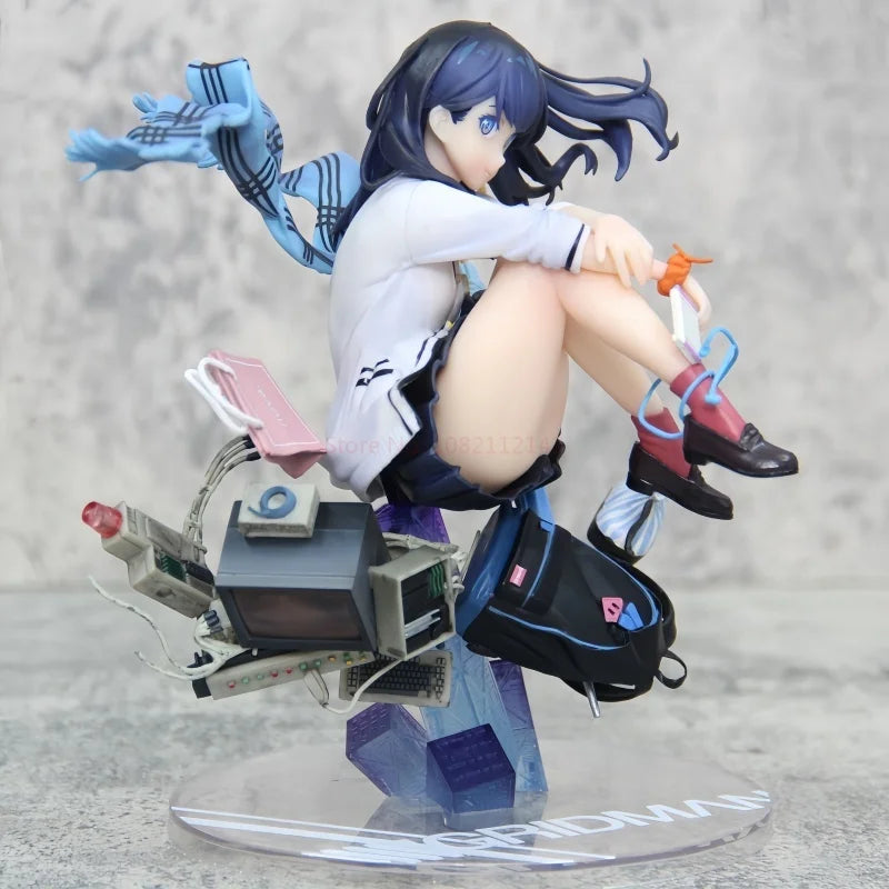 Gridman Rika Statue Hot 18cm Ssss Gridman Anime Figure Takarada Rikka Statue Pvc Gk Statue ...
