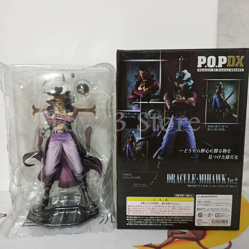 Japanese Anime One Piece Mihawk Dracule Action Figure Collection Model Toy Doll Christmas Gift