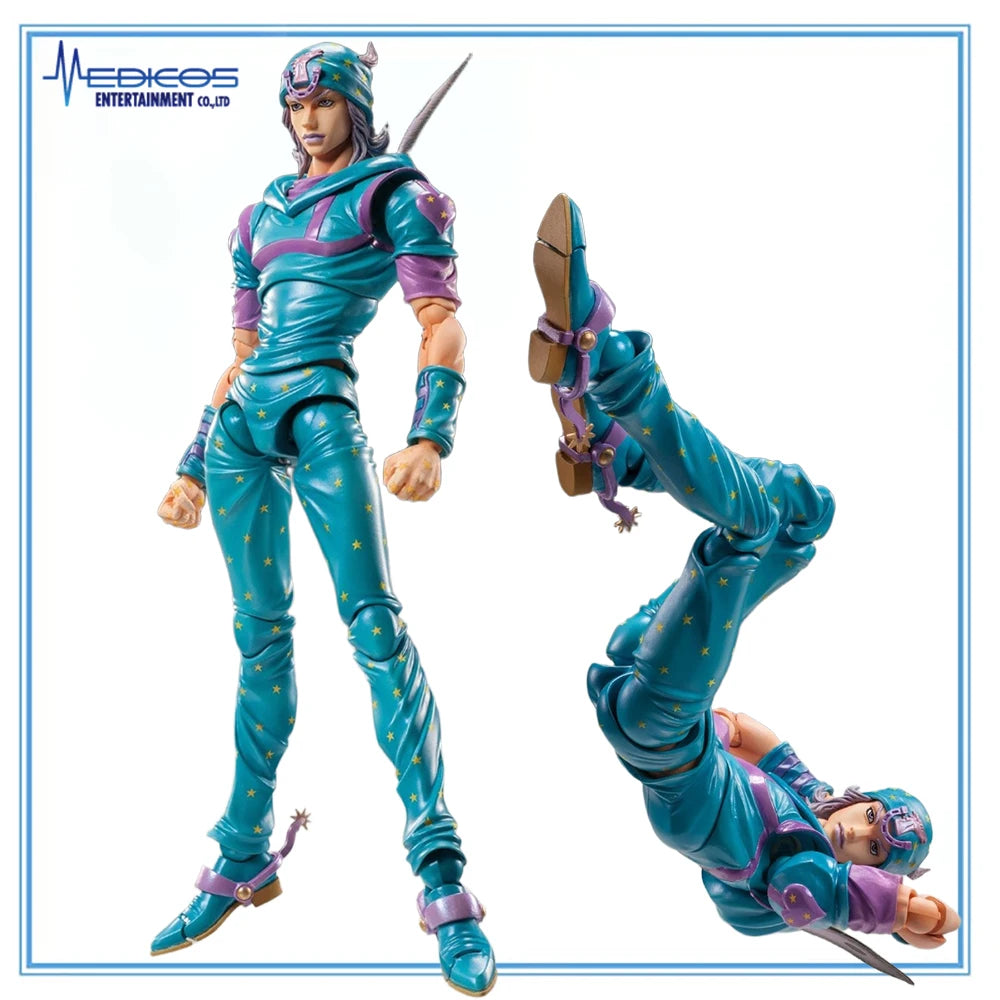 100% Original Medicos Entertainment Super Action Statue Jojo No Kimyou Na Bouken Johnny Joestar Second Model Toys Anime Figure