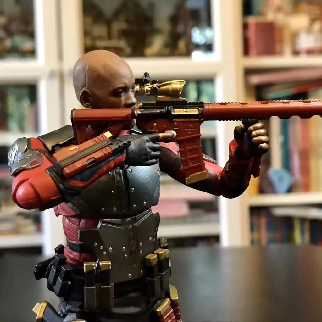 Suicide Squad Deadshot Action Figure Collectible Will SHF Hands-On Office Decorative Model for Garage Kit Toy & Hobbies