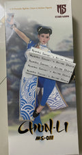 Star Man Chun-Li Female martial artist Blue Cloud Pattern White Cheongsam Ver. MS-011 Action Figure Anime Model Collectible