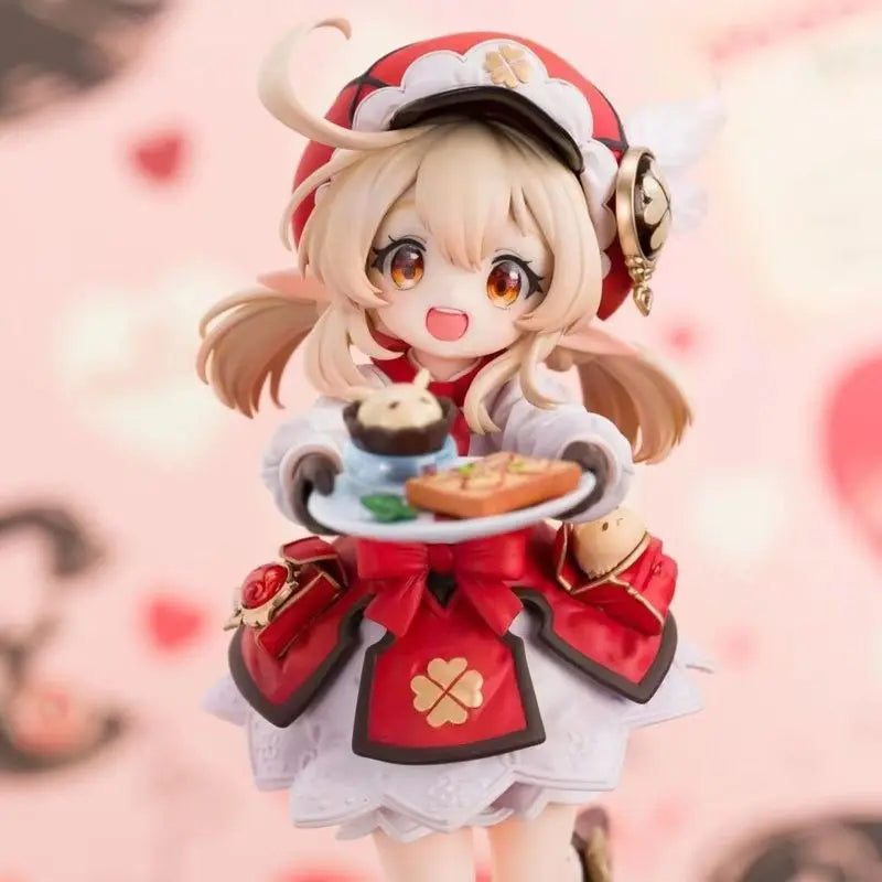Crimson Knight Klee Gk Action Figure Game Periphery Desktop Ornament 16cm Cute Coffee Shop Dessert Toy Collection Model Gift
