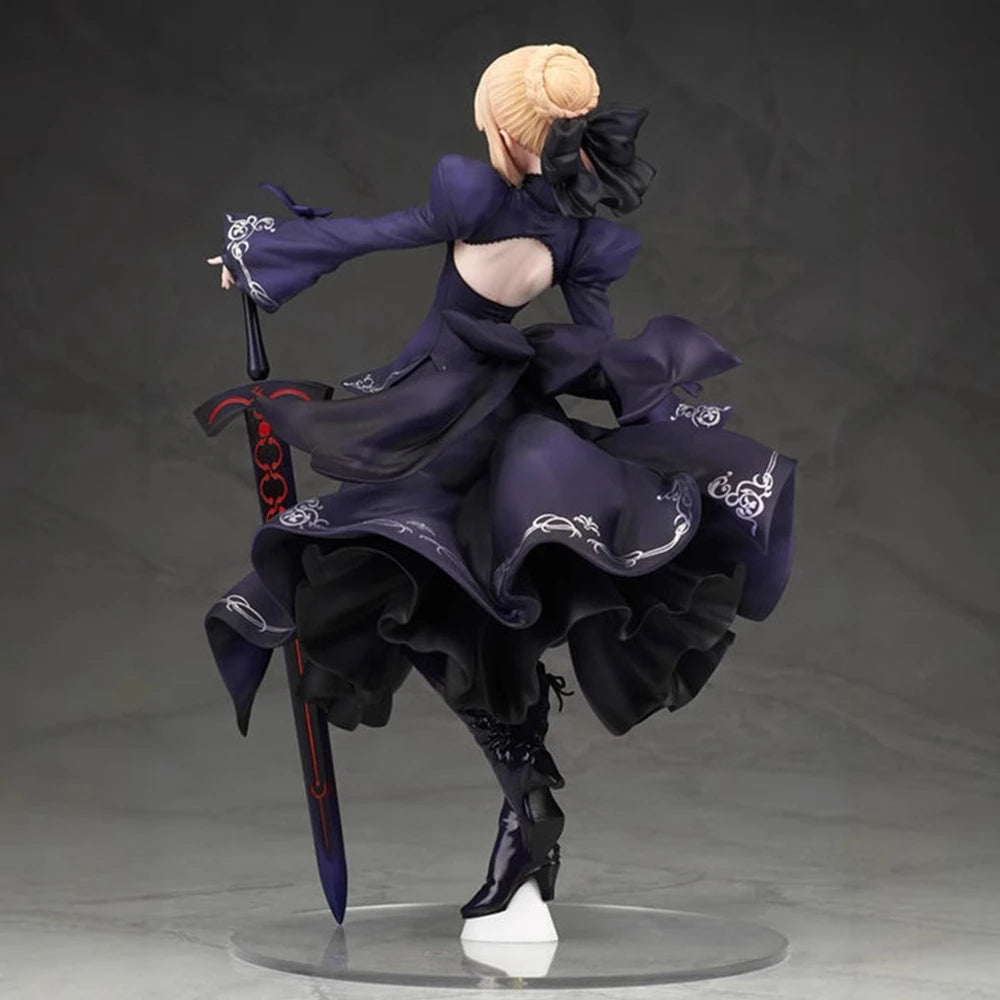 23CM Anime Gekijouban Fate/stay night Heaven's Feel Altria Pendragon Black Dress Up Saber Alter japan verision