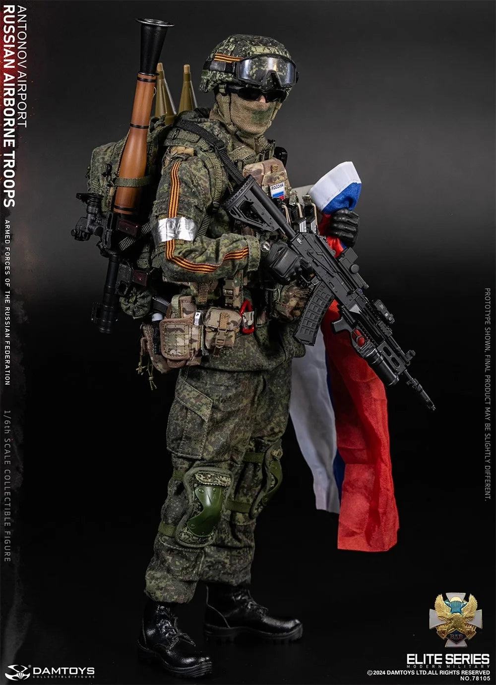 For Sale 1/6 DAMTOYS DAM 78105 The Russian Action Figure Soldier Doll Airport Full Set Moveable About 12" Gift For Fans Collect