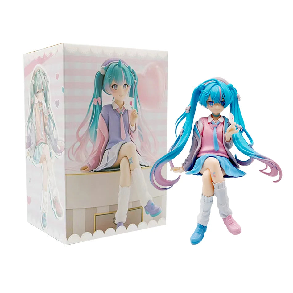 Anime Hatsune Miku Figure 12-22CM Virtual Singer Manga Statue Kawaii Model Toy for Computer Desk Cake Decoration Gift