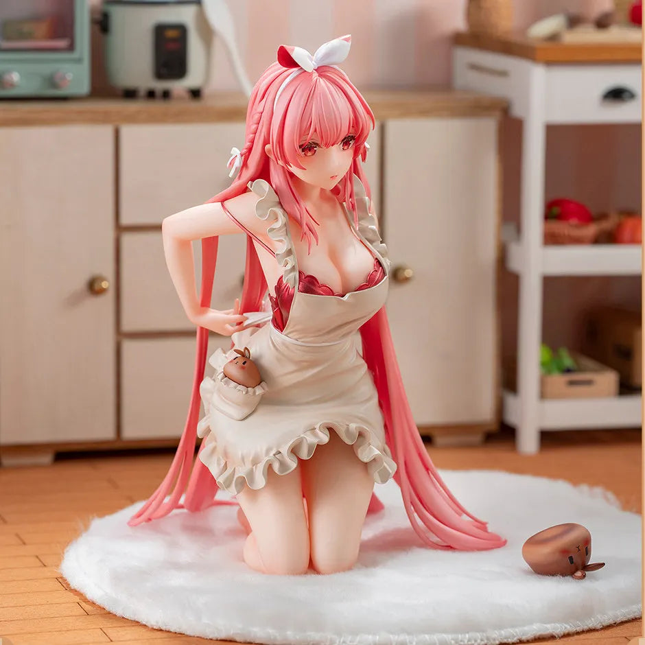 AniMester Rosu Usagi Apron Bread Rabbit 1/7 Scale Finished Anime Figure PVC Collectible Desktop Decor For Anime Fans Collectors