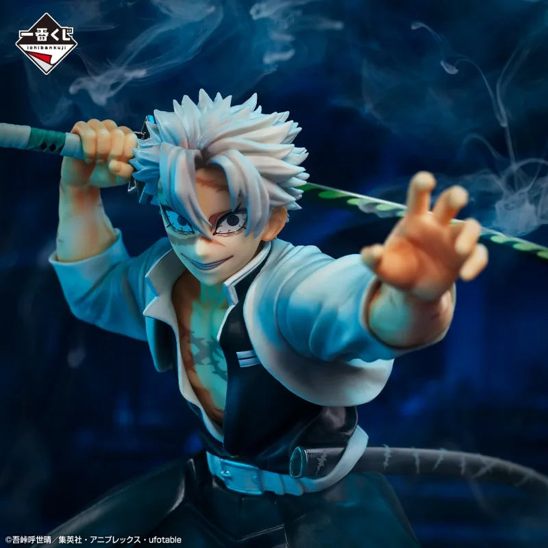 In Stock Bandai Ichiban Kuji Demon Slayer Kimetsu Hashira Training Sanemi Shinazugawa Anime Figure Action Model Toys Gift