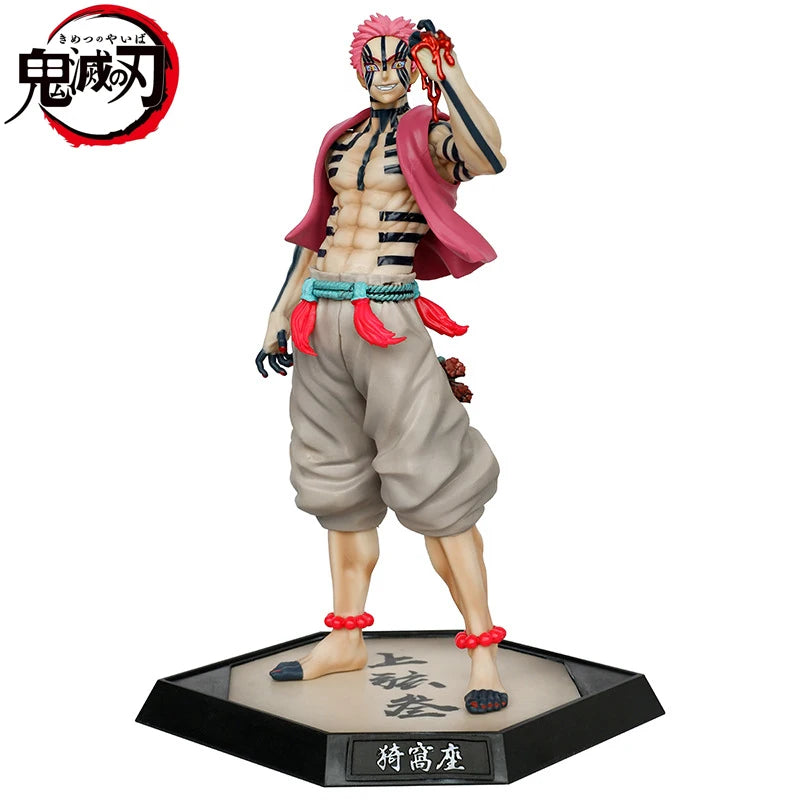 28cm Dämon Slayer Akaza Hakuji Figur Cheng Action Figur Anime Kimetsu Keine Yaiba Modell Pvc Statue Puppe Sammeln Modell spielzeug