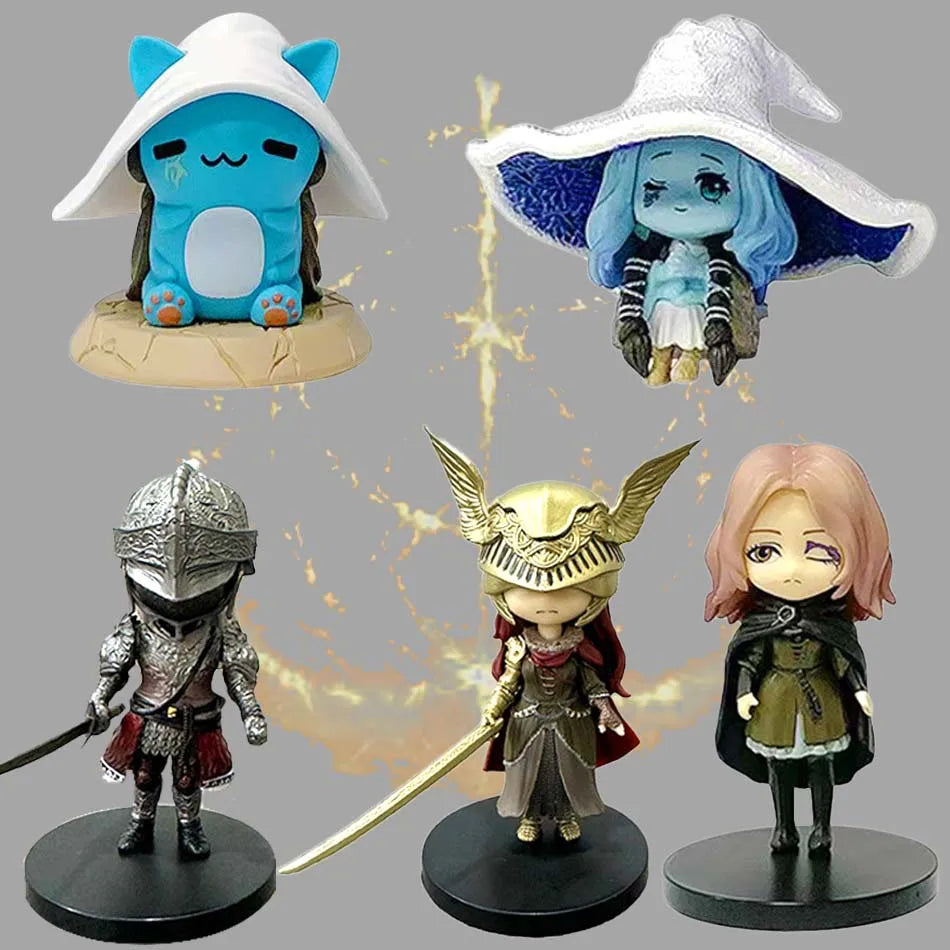@@In Stock Elden Ring Gaming Q Version Mini Ranni Cat Melina Malenia The Half-Wolf Action Figure Lani Magic Ornaments Dolls！！