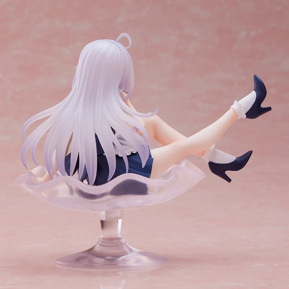 Original Genuine FuRyu Wandering Witch: The Journey Of Elaina 12cm Elaina Sitting Position PVC Model Toy Holiday Gifts Wholesale